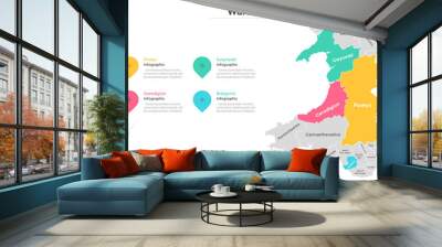 Infographic Vector Template Wall mural