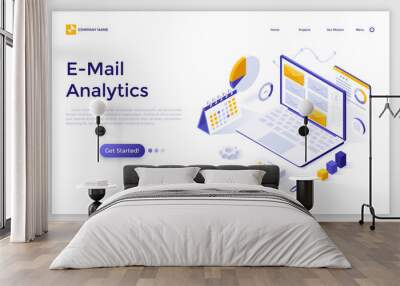 Isometric vector illustration Wall mural