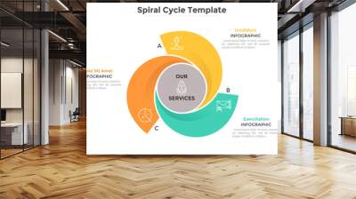 Modern Creative Inforaphic Template Wall mural