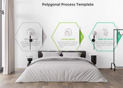 Modern Infographic Options Banner Wall mural