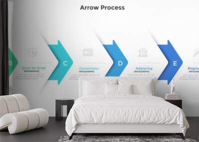 Modern Infographic Template Wall mural