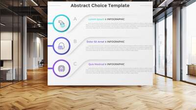 Modern Infographic Template Wall mural