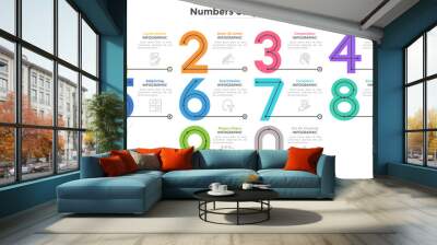 Modern Infographic Template Wall mural