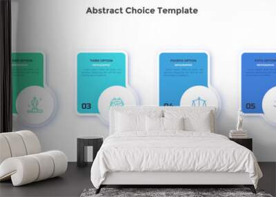 Modern Infographic Vector Template Wall mural