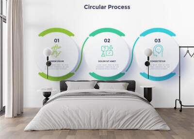 Modern Vector Infographic Banner Wall mural