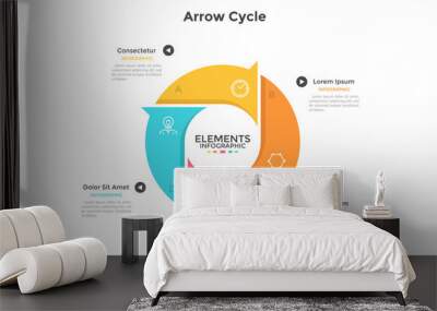 Vector Infographic Template Wall mural