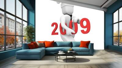 new year is coming Wall mural