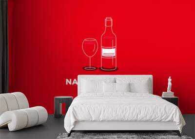 National Wine Day 25 May Wall mural