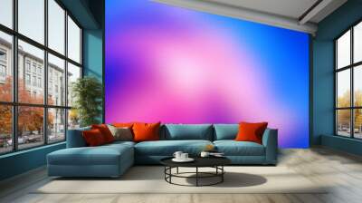 Pink and blue blur abstract background with grainy noise texture	
 Wall mural