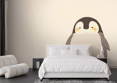 A cute and adorable penguin is the epitome of charm and sweetness Wall mural