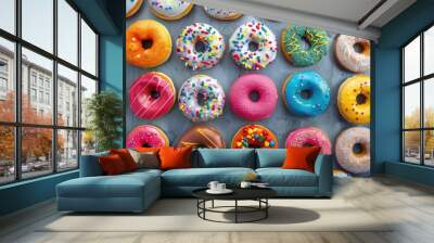 A picture of Vibrant donuts Wall mural