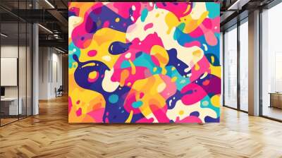 An abstract colorful pattern designed for creating vibrant background textures Wall mural