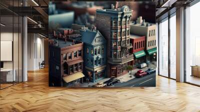 Cities Miniatures Model Wall mural