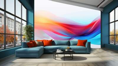 colorful gradient background with abstract lines for a fantasy vibe Wall mural