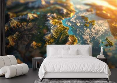 Earth s surface Wall mural