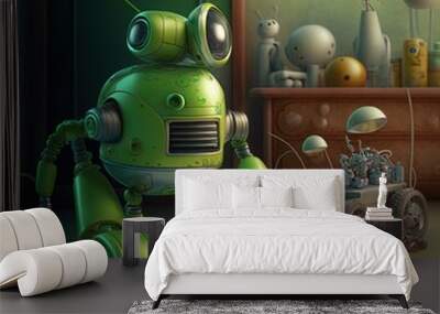 green toy Wall mural