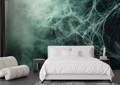 Spooky atmosphere with cobwebs for background use Wall mural