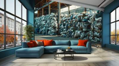 Storage of abundant industrial waste Wall mural