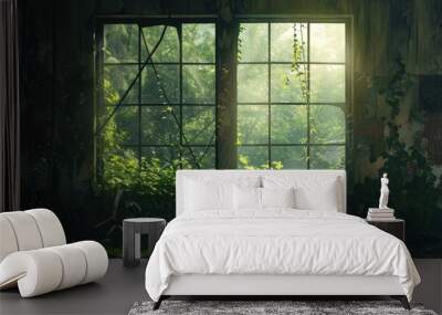 Transparent window Wall mural