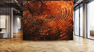 Vascular pattern in fingerprints Wall mural