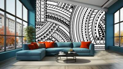 Maori style armband ornament Wall mural