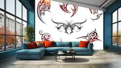 Tribal art set Wall mural