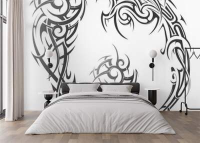 Tribal art tattoo Wall mural