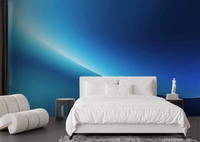 Abstract blue gradient background looks modern blurry textured blue wallpaper. ai Wall mural