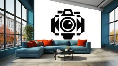 Camera icon, Flat illustration of vector icon PNG Wall mural