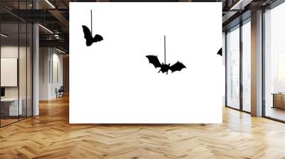 line art bat for a halloween day style Wall mural