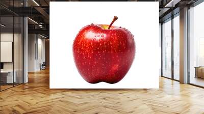 Red apple half isolated on white background Wall mural