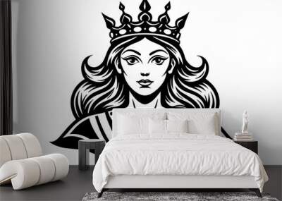 the queen  Vector Illustration Wall mural