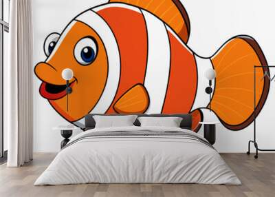 fish cartoon Wall mural