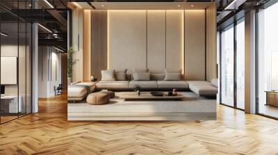 living room interior Wall mural