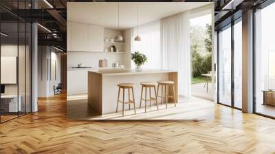 modern kitchen interior Wall mural