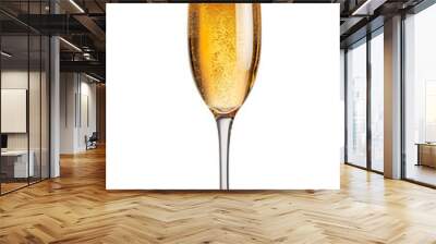 champagne glass png with semitransparent glass, cut out champaign cup isolated on a transparent or white background, graphic resource Wall mural