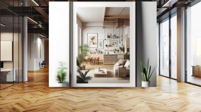 Picture of room with plant in it Wall mural