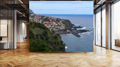 Spectacular coastline near Seixal on the north coast of Madeira Wall mural