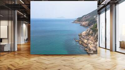 the stunning coastline with Shek O in Hong Kong March 29 2024 Wall mural