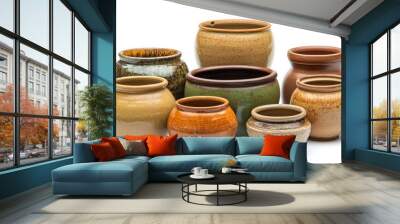 White pots Wall mural