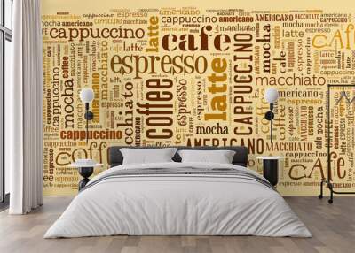 Wallpaper for decorate cafe or coffee shop Wall mural