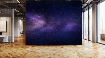 Milky way galaxy with stars and space background. Wall mural