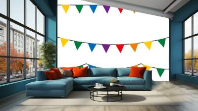 LGBT flags garlands with pennants. Vector buntings set. Wall mural