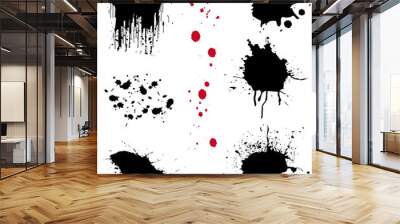 Vector pack of splatters II Wall mural