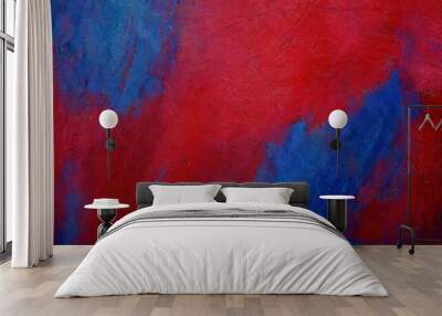 mesmerizing red azure cobalt sapphire red and blue  texture wall abstract background, pattern.  Wall mural