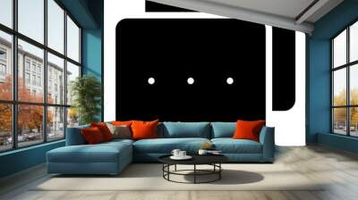 icon bubble chat glyph Wall mural