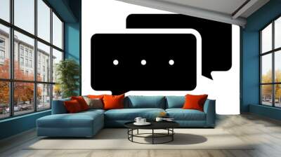 icon bubble chat glyph Wall mural