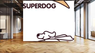 Superdog Logo Wall mural