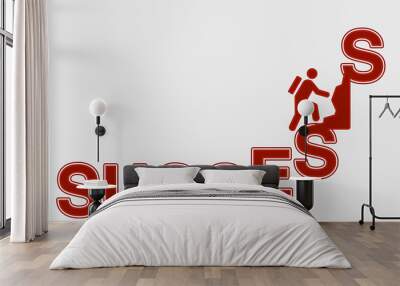 Scalare il successo Wall mural