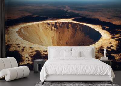 Crater Wall mural